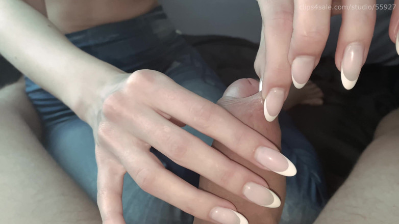 Homemade_Handjob: Fingernägel spielen mit vorhaut und pissloch