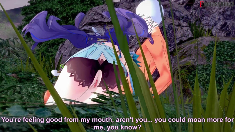 Fantasy king: Lauma gorący seks ahegao w lesie - Genshin Impact