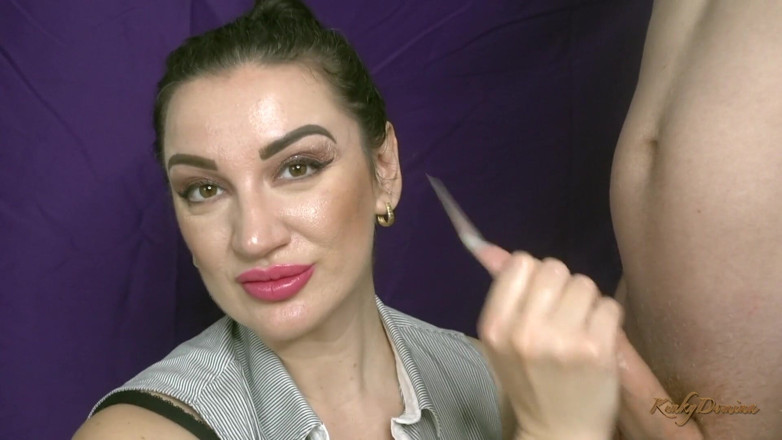 KinkyDomina: Супер камшот, дрочка с длинными ногтями на высоком каблуке