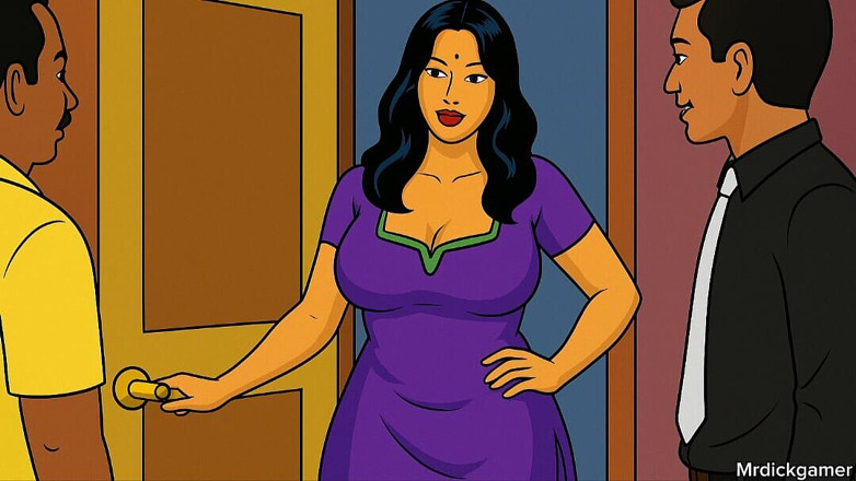 Mr dick gamez: Marido atrapó a su esposa follando con dos grandes pollas...