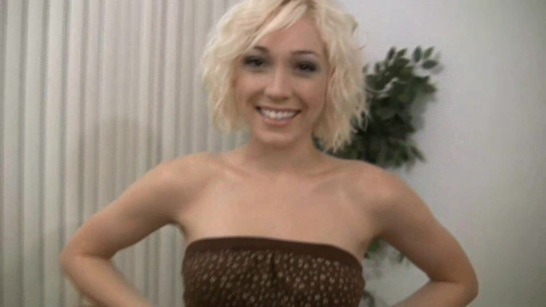 Injoy X: Busty blonde teen strips naked before playing with her dildo