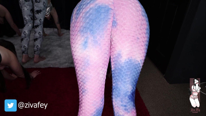 Ziva Fey: Ziva Fey yoga-klasse Wedgie Schlägerei mit Larz Skye Mewchii Jurnee...