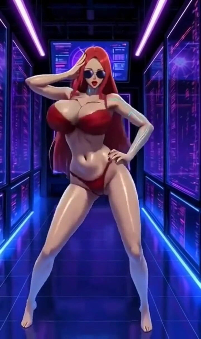 Hot girl dancing: Nur möpse und musik, Ai Animation