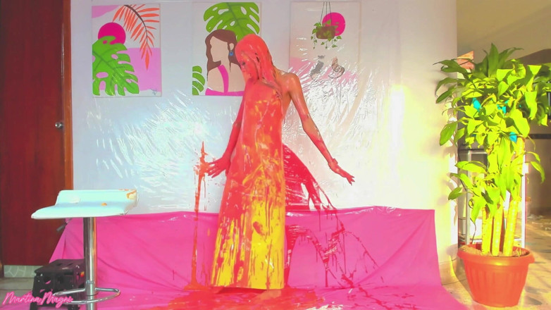 MartinaMagni: Wam!! Catastrophe du slime avec un tablier
