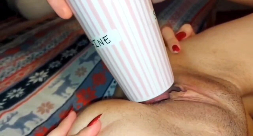 MaksDana33: Doble Penetración Vaginal, Diferentes Objetos En