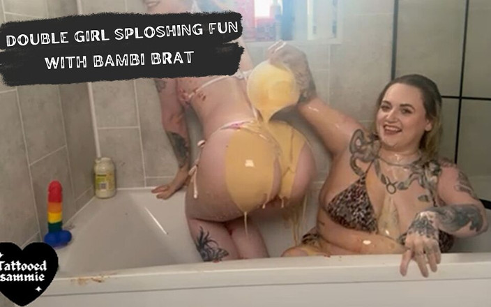 Tattooedsammie: Distracție sploshing cu Bambi