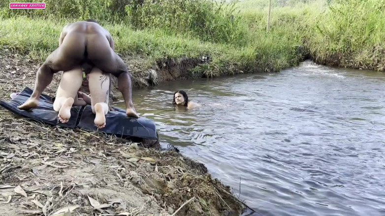 Lorrany exotica: Outdoor Sex Sunbathing by the River I Got Two Hotties...