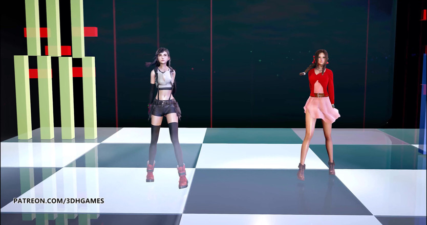 3D-Hentai Games: Berry Good - Mellow Mellow, Tifa Lockhart Aerith, fantasi terakhir striptis...