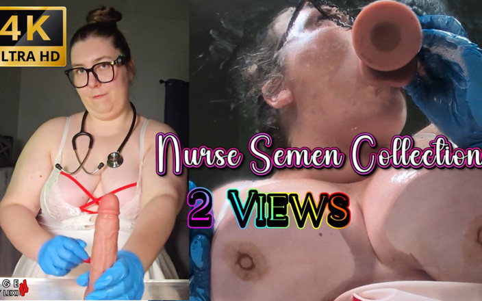 largebootylexi: Verpleegster Lexi complete collectie verzamelt je sperma met aftrekken om...