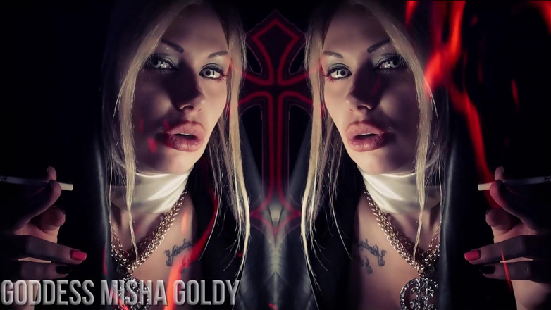 Goddess Misha Goldy: Kau akan berada di neraka jika aku alasanmu untuk coli