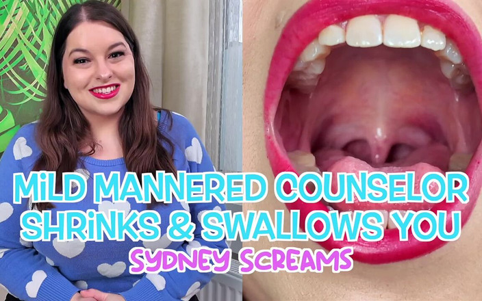 Sydney screams fetish: Une conseillère légère se rétrécit et vous avale