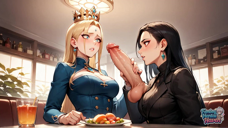 Femboy Hentai Haven: Невероятное порно трансвестита трах-шлюшка брызгает в десертную миску во время урока в студенческой комнате!