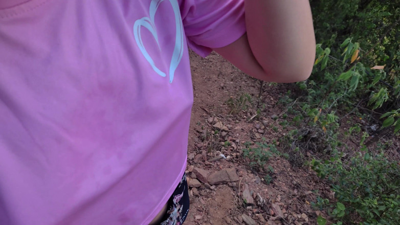 SugarPose: Latina Teen Gives a Blowjob in the Woods