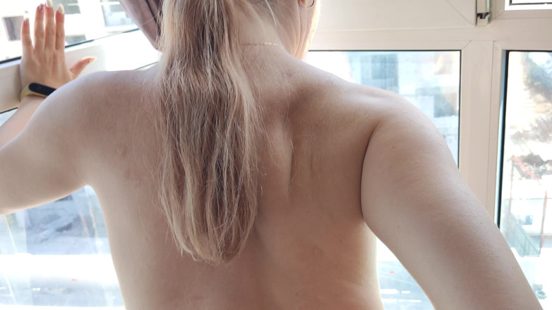 Hairy couple: Hairy Teens 18+ Fucking Risky in Front of Window Opposite the...