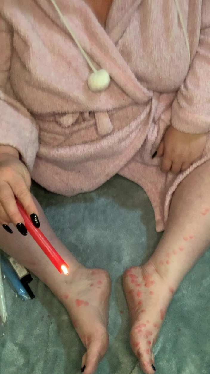 BlancaGirlBBW: Cera i miei piedi