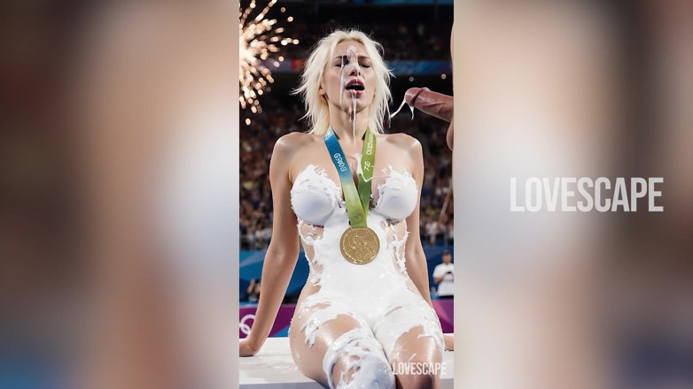 Lovescape: Festa da foda com medalha de ouro - atletas cheios de...