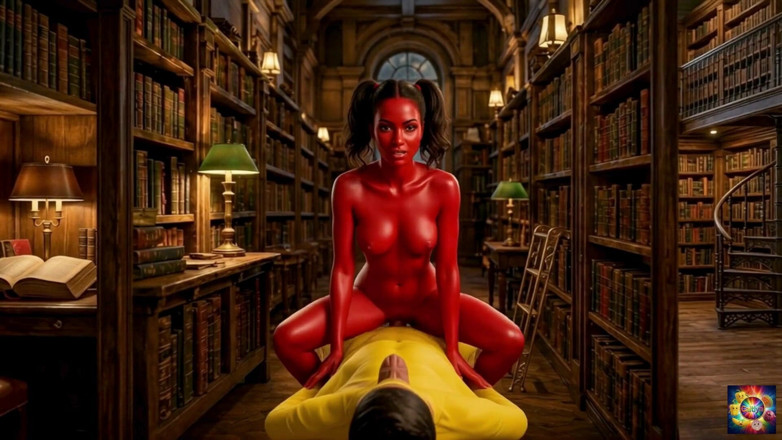 Caitlynvx: Romance de la biblioteca secreta - Ai hentai asmr