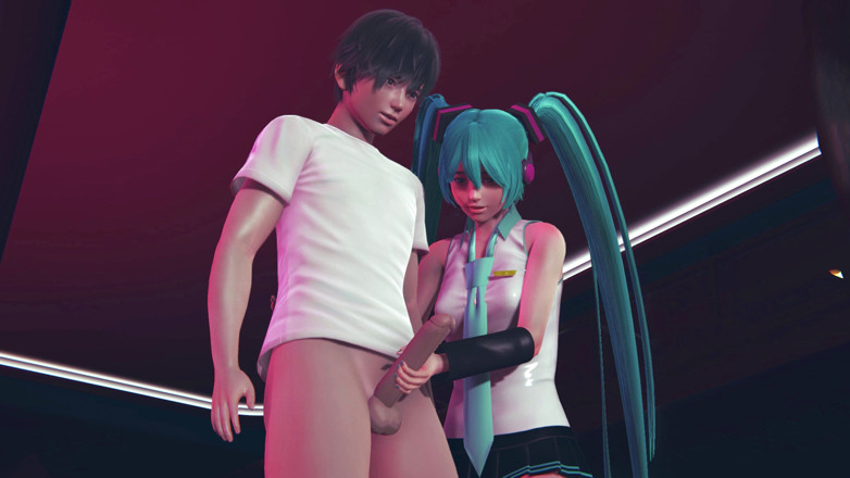 Waifu club 3D: Miku sục cu cho khách ở nơi công cộng