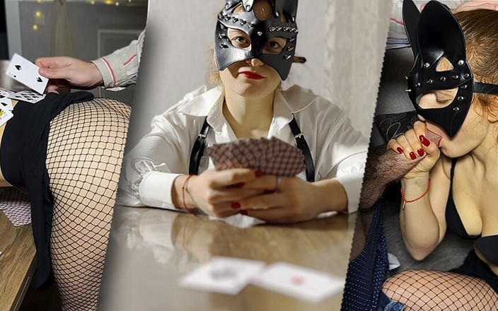 Myredfoxgirl: Myredfoxgirl 카드에서 길을 잃고 입과 보지로 빚을 갚아