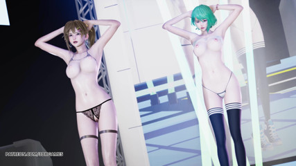 3D-Hentai Games: [MMD] Doa Tamaki Misaki heißer striptease, college-uniform