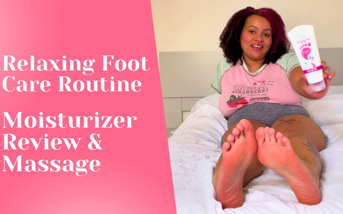Cutiepiie Chubby: Cutiepiiecurvy - massage relaxant des pieds et examen d’une crème hydratante