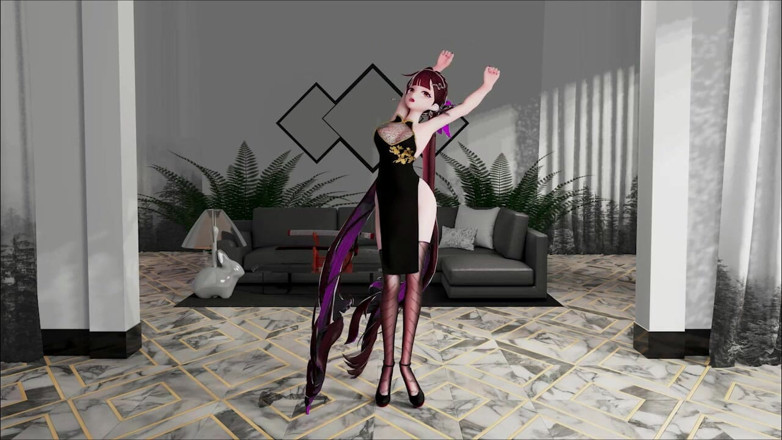 Smixix: Li Sushang Honkai 임팩트 헨타이 MMD 3D 댄스 베이스 나이트 - User2756983 - 보라색 윅스 컬러 편집 Smixix