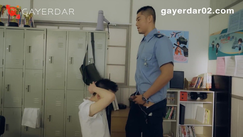 GAYERDAR: Gd-018-顏射叛逆壞學生／高中教官的無套懲罰