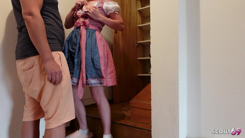 Scout69: Німецька баварська дівчина в Dirndl спокусила чоловіка зведеної сестри до шахрайського траху