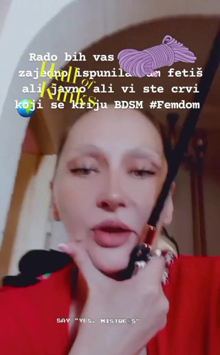 Dominatrix Redsonyja: Een korte noot om ze te onthouden en tot slot...