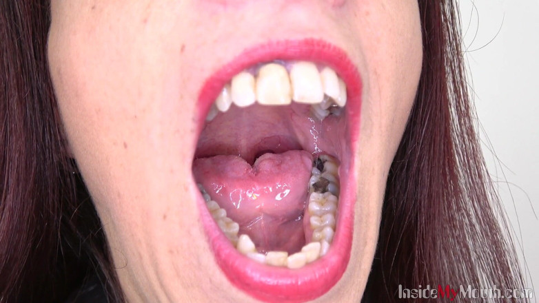 Inside My Mouth: Рот фетиш клип с Ali Bordeaux FullHD - Внутри моего рта