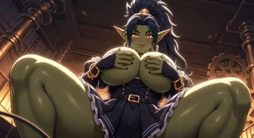 Hot girl dancing: Anime - țâțe orc drăguțe drăguțe, Animație Ai