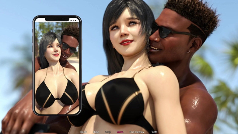 Porngame201: LISA #37a - 바이런과 함께하는 해변에서 - 포르노 게임, 3d 헨타이, 성인 게임, 60 Fps