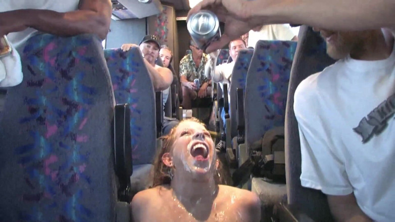 Galaxy Orgy: Orgia selvagem. Gangband para a loira rock no ônibus