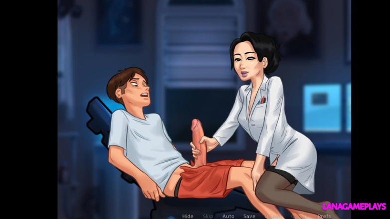 Lana Game plays: Saga estivale n° 104 - branlette par une prof mature, elle veut...