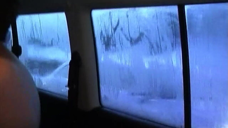 Bangora MILFs: Mature Brunette's Wild Car Threesome with Dripping Creampie Finish