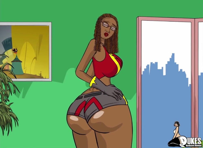 Dukes Hardcore Honeys: Une super-héroïne noire à gros cul capturée par des extraterrestres