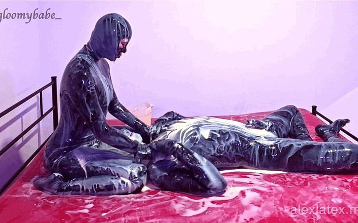 Alex Latex: Klebriges latex-spiel, voll - alex latex