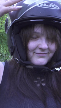 Look at My Boobs on a Motorcycle!