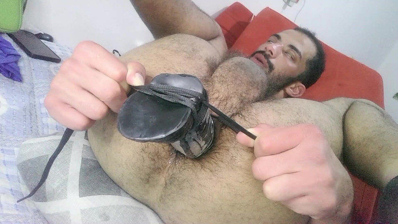 Virtual ToyBoy: Main dubur panjang dengan dildo hitam besar saya