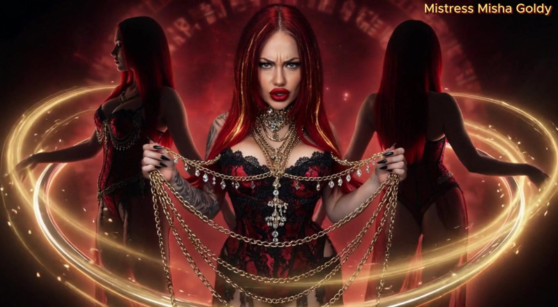 Goddess Misha Goldy: Senti il mio guinzaglio che ti tira