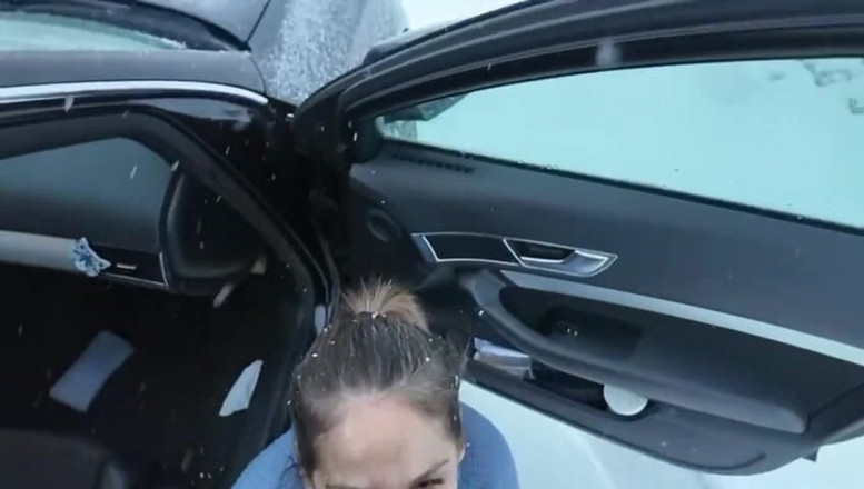 Alex e Bianca: Amatérský pár jede do hor se svým autem a děvka...