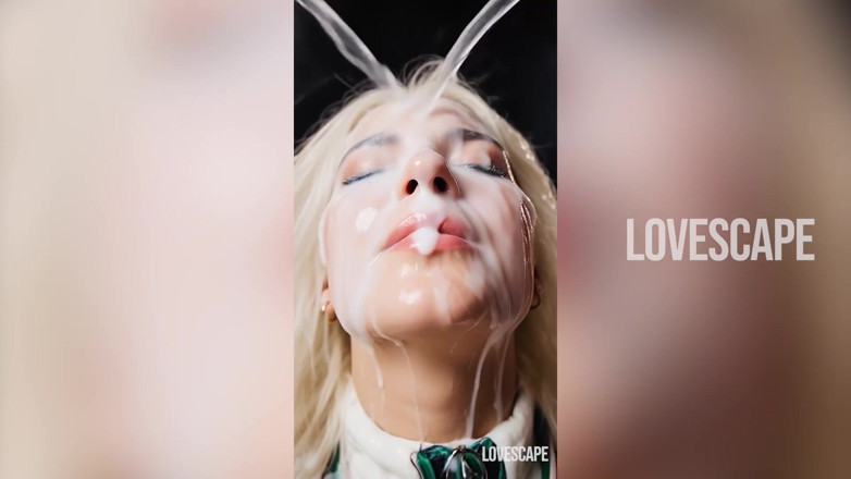 Lovescape: F1 grid girl sucks &amp;takes facial na pista