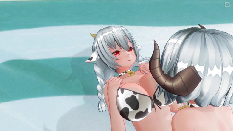 H3DC: 3d-hentai Yuri cowgirl fickt ihre freundin