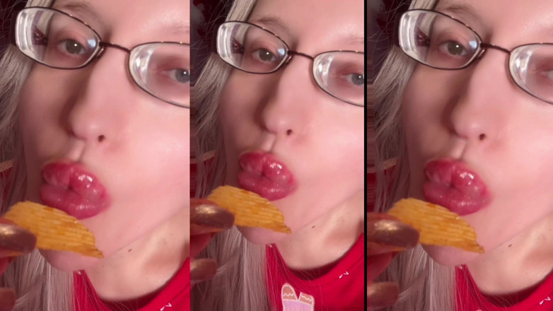 FinDom Goaldigger: Asmr Chips Potato Eating Dengarkan headphone