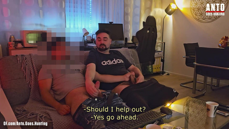 AntoGoesHunting: Pau Grande, Amigo Turco Hetero Fica Mais Confortável - Masturbação Mútua...