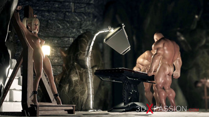 3dxpassion: Giovane studentessa nerd confusa viene scopata duramente da grandi mostri...