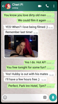 Cheri Pi Whatapp Sexting an Old Man