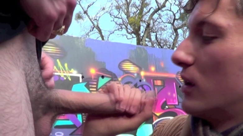 Crunch Boy: Feminate twink fucked by straight boy in exhib place
