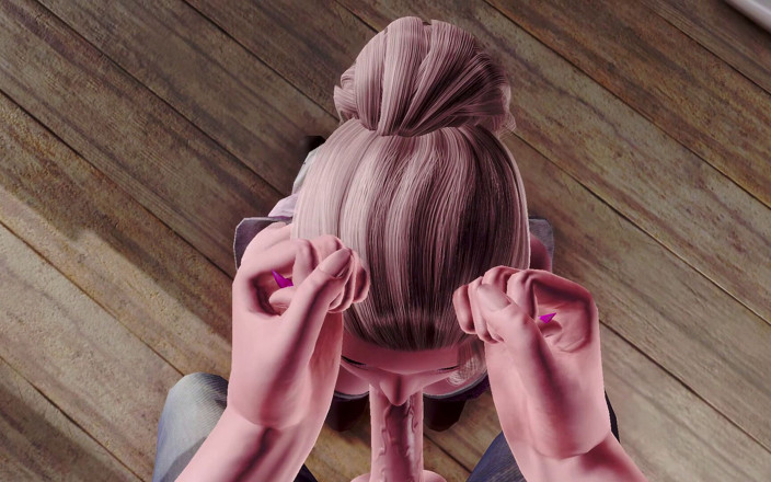 3D Cartoon Porn: Murmur 7 - 死神女神がアダムのペニスを舐め、その後フェラチオをする