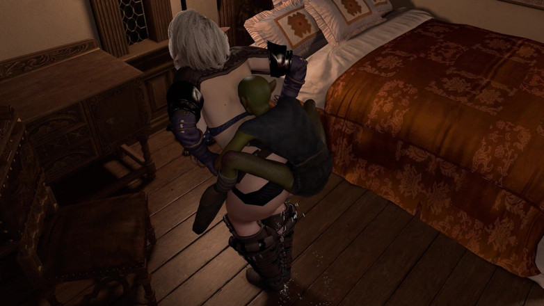 Wraith ward: Goblin buší do tlustého elf zadku ve stoje